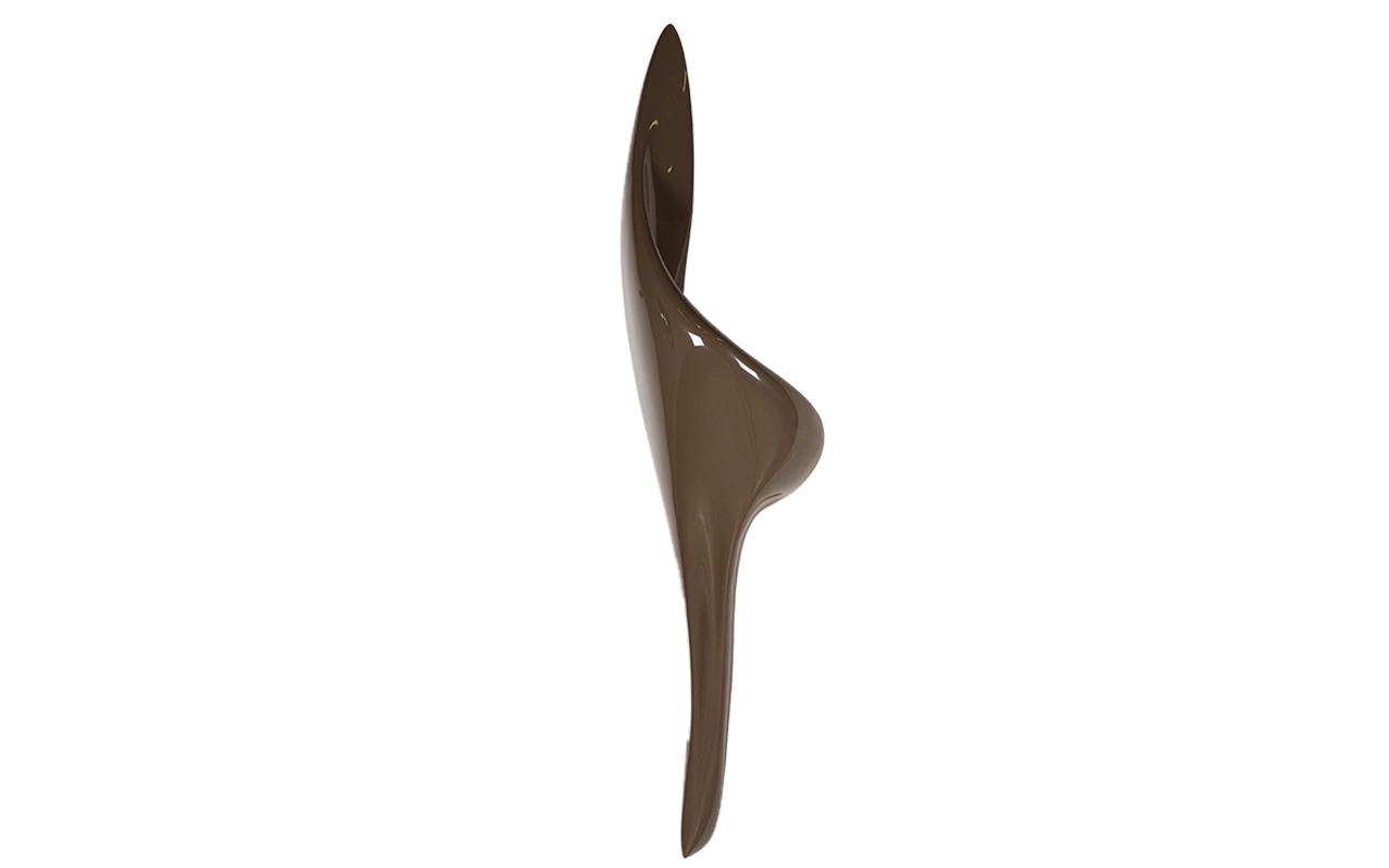 Sculptural solid wood wall sconce Elon by Amorph Studio