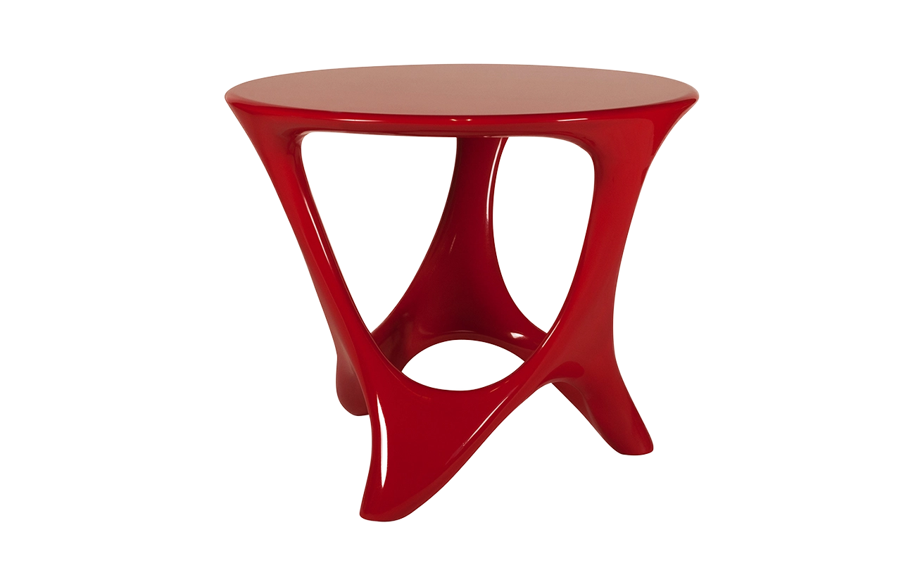 Sculptural solid wood dining table Alamos by Amorph Studio