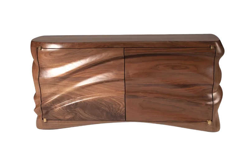 sculptural wood cabinet Adonia by Amorph