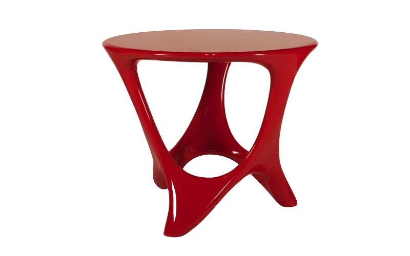 Sculptural solid wood dining table Alamos by Amorph Studio
