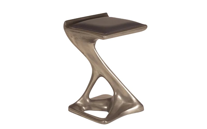 sculptural wood stool Attitude by Amorph
