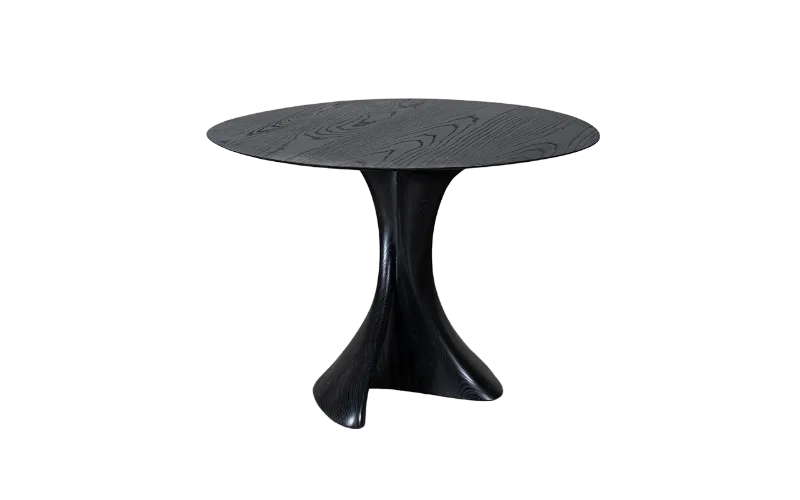 Sculptural solid wood dining table Dervish by Amorph Studio