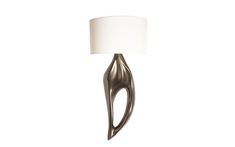 Sculptural solid wood wall sconce Lexi by Amorph Studio