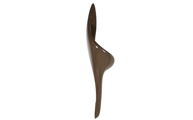 Sculptural solid wood wall sconce Elon by Amorph Studio