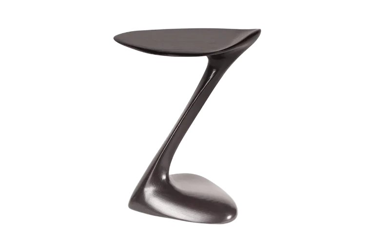 Sculptural solid wood side table Palm by Amorph Studio