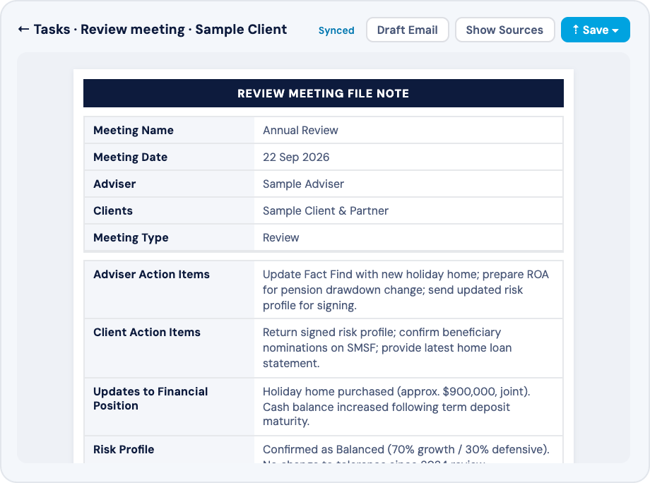 File Notes in Filenote AI
