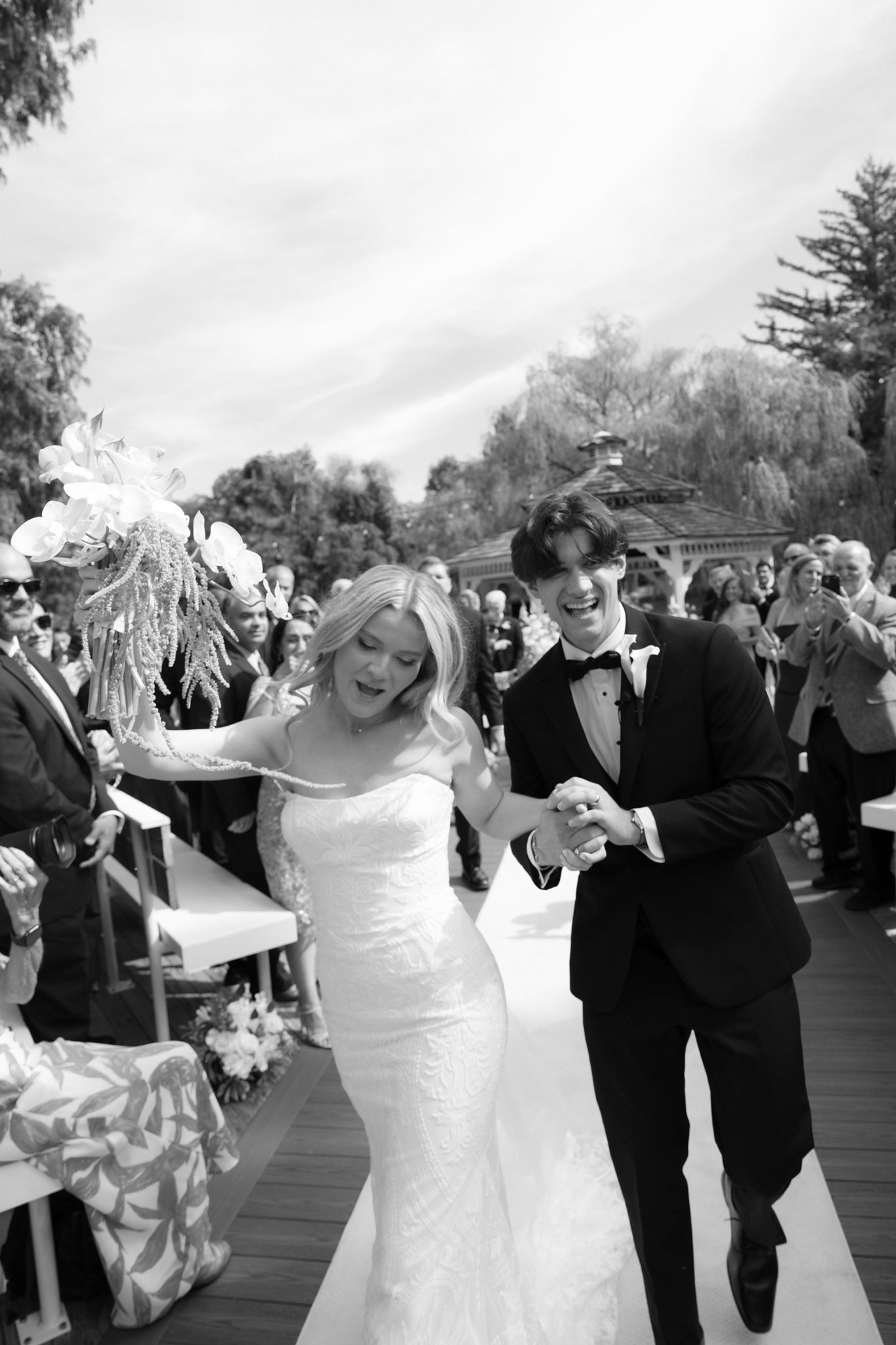Emma and Carson on their wedding day