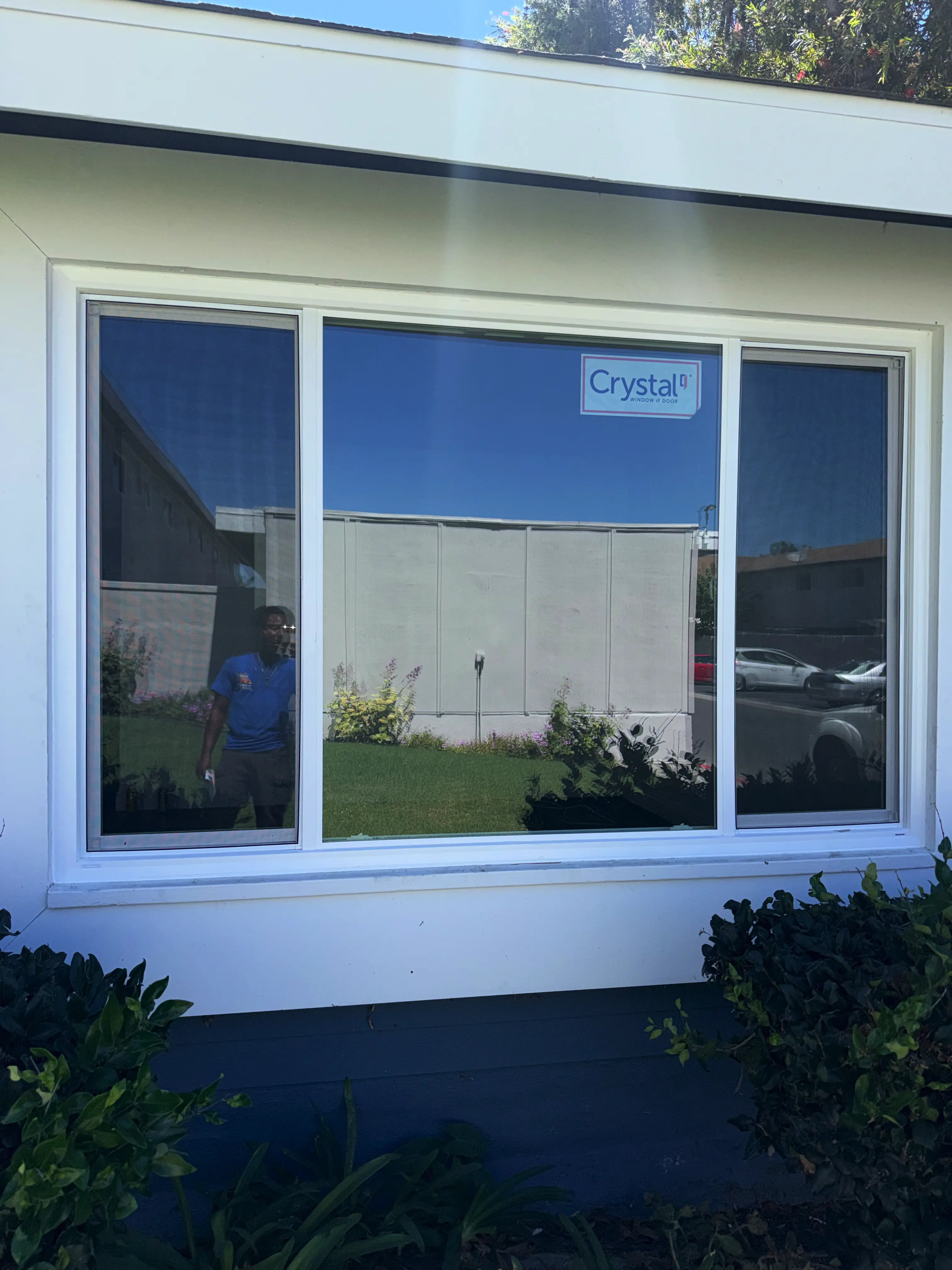 After: clear window glass restored by Horizon Window Care