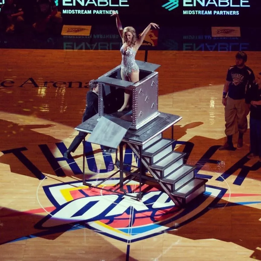 Halftime show for the OKC Thunder