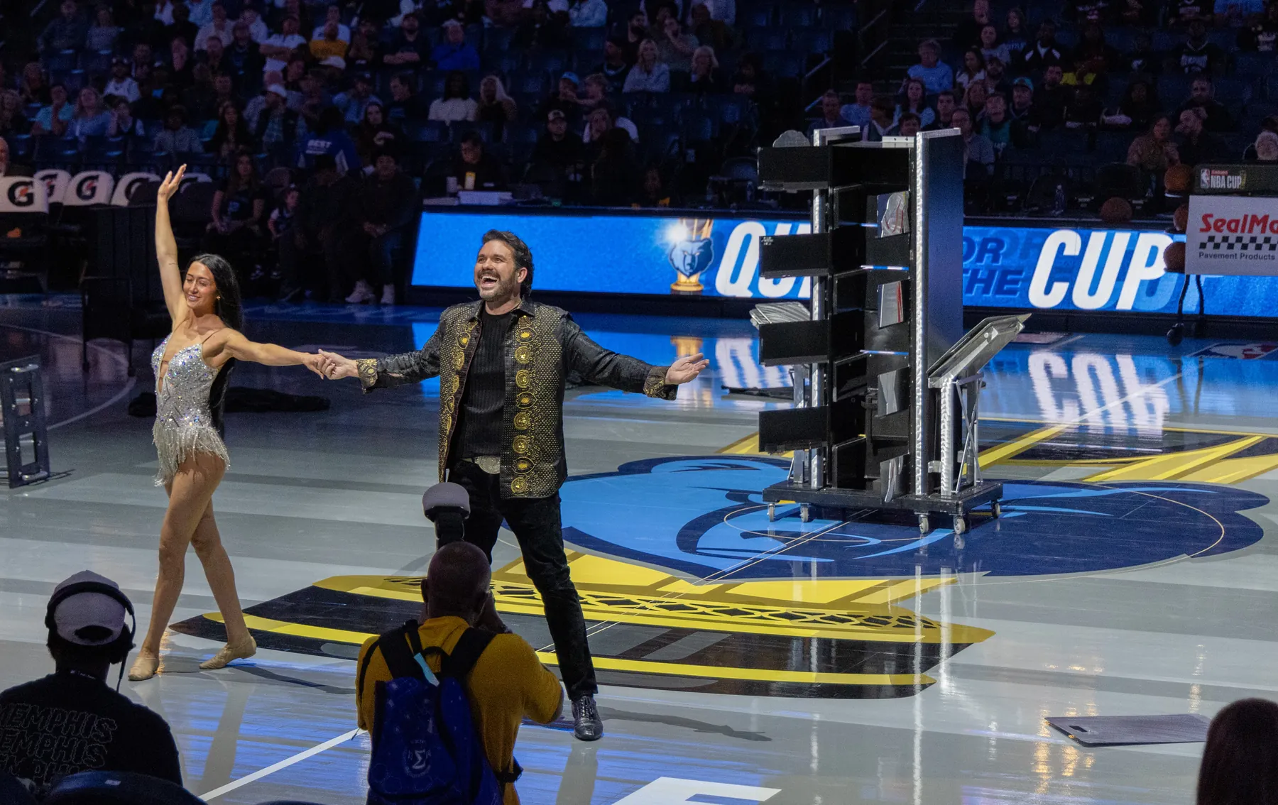 Memphis Grizzlies NBA Cup night, dancer involvement