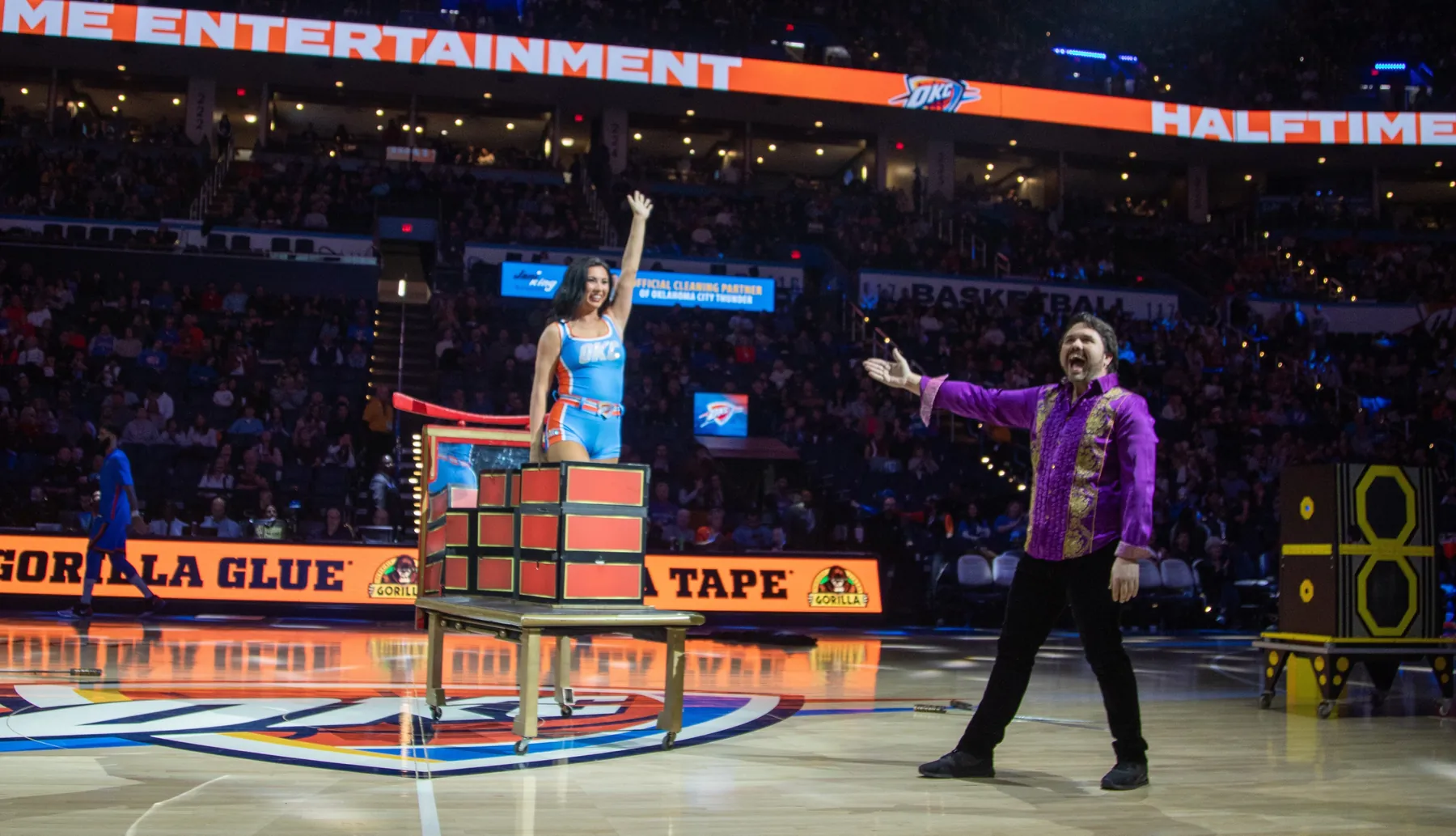 Incorporating a Thunder Girl into the halftime show in OKC