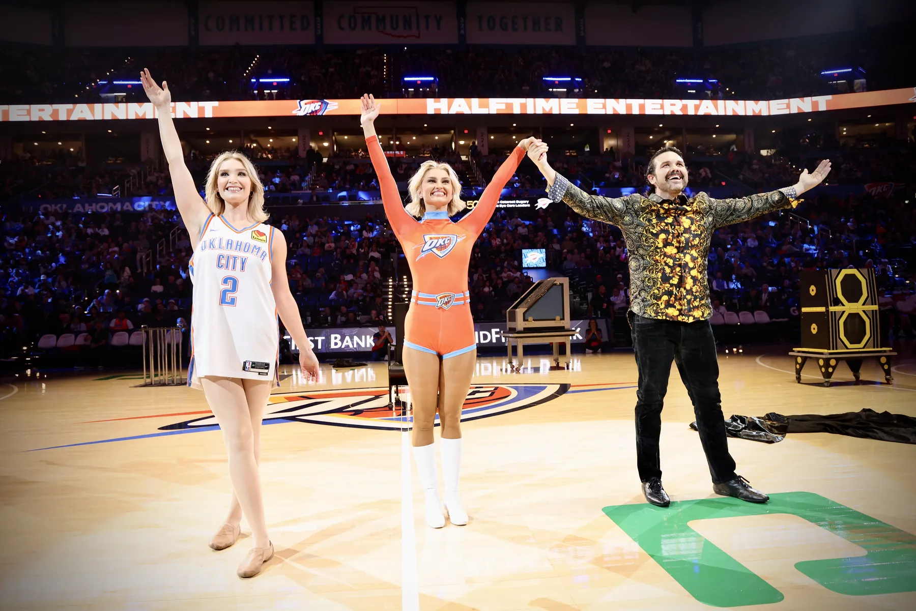 Incorporating a Thunder Girl into the halftime show in OKC