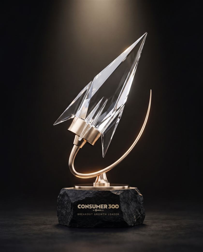 Breakout Growth Leader trophy (illustrative)