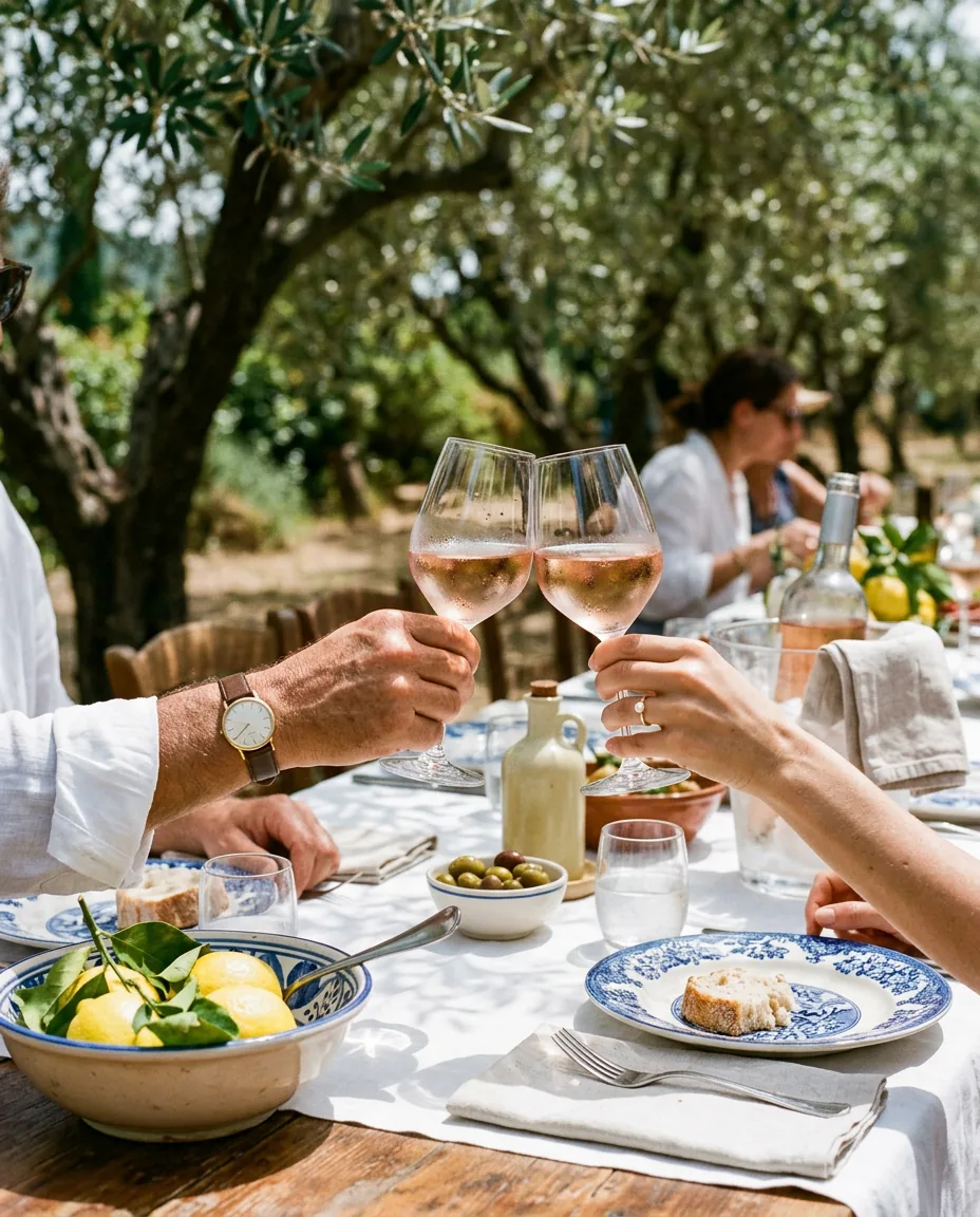 Long lunch under olive trees, curated experiences