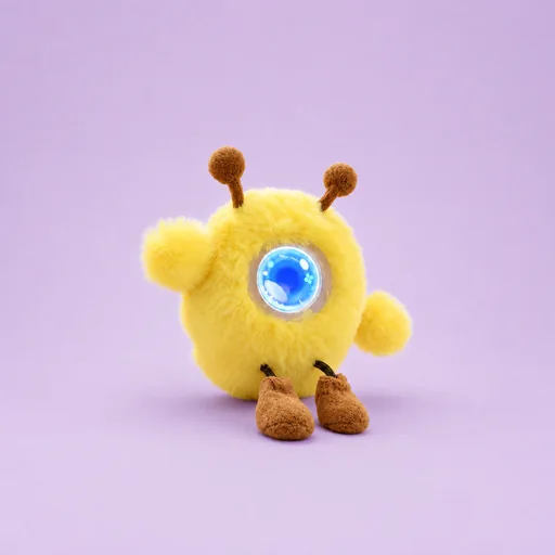 Zebee, a yellow antennaed Mumuland companion