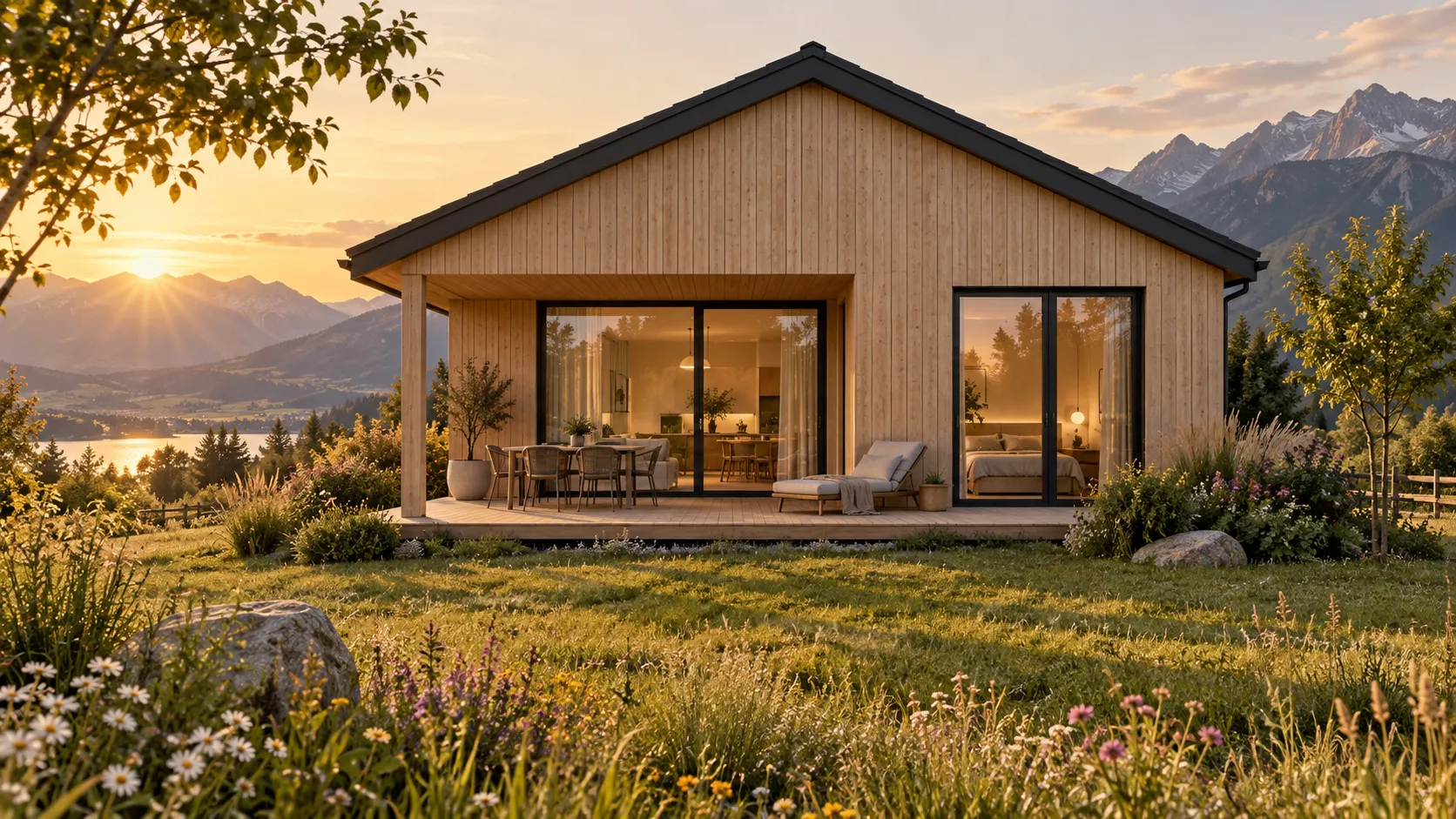 Architekturvisualisierung HOLZSYSTEMHAUS Effective, Außenansicht
