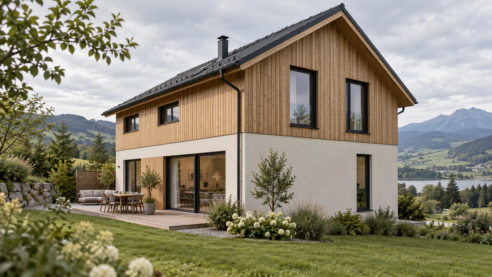 Außenansicht des Hausmodells Aurora