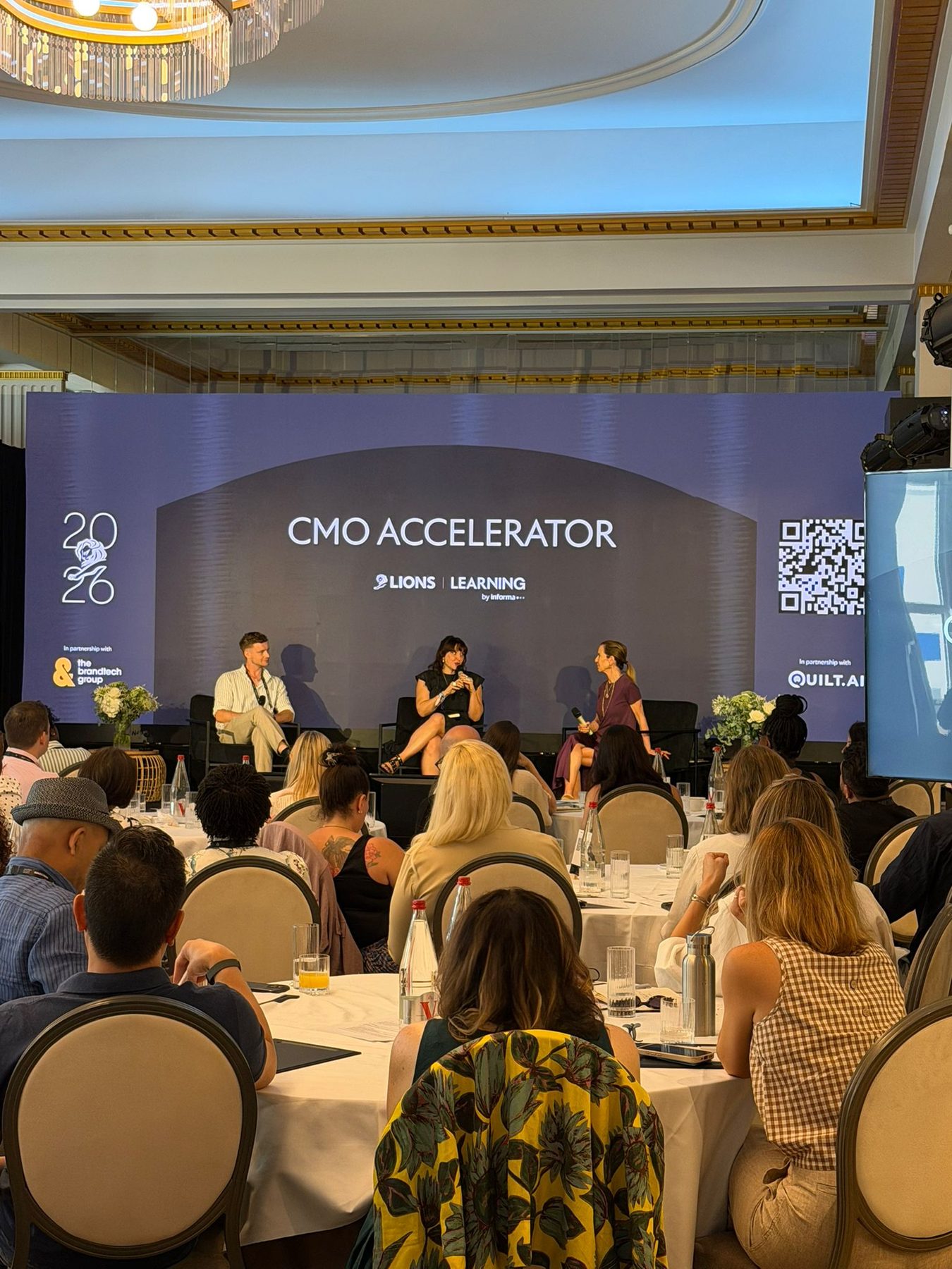 Oscar Owen on a panel at a CMO Accelerator event