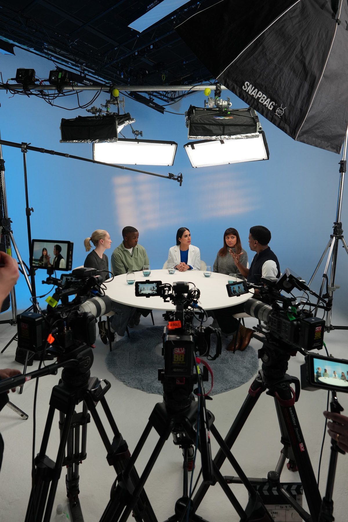 A multi camera studio shoot for a brand YouTube series