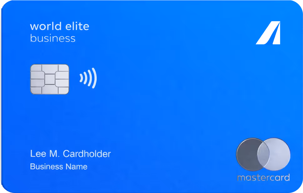 NCPA World Elite Business Mastercard with contactless payment feature