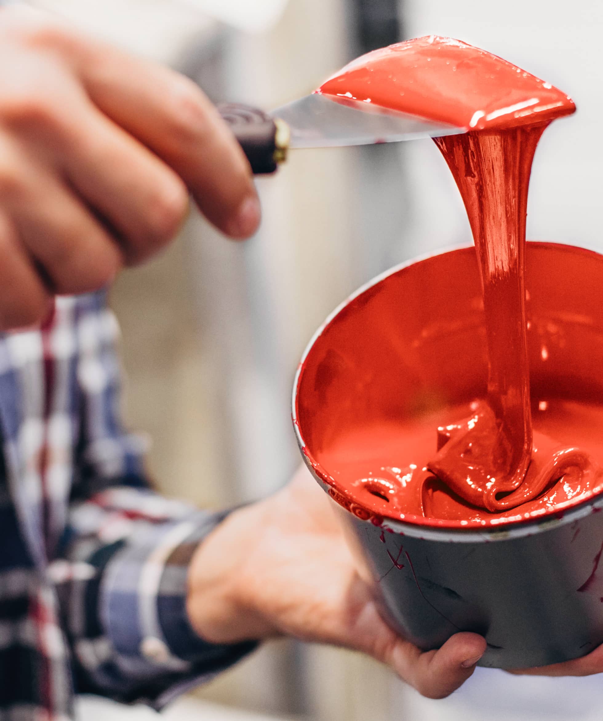 Spatula And Paint Bucket Left Image - Print X Webflow Template