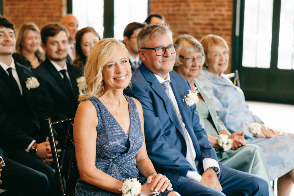 Quiet moment before the wedding ceremony