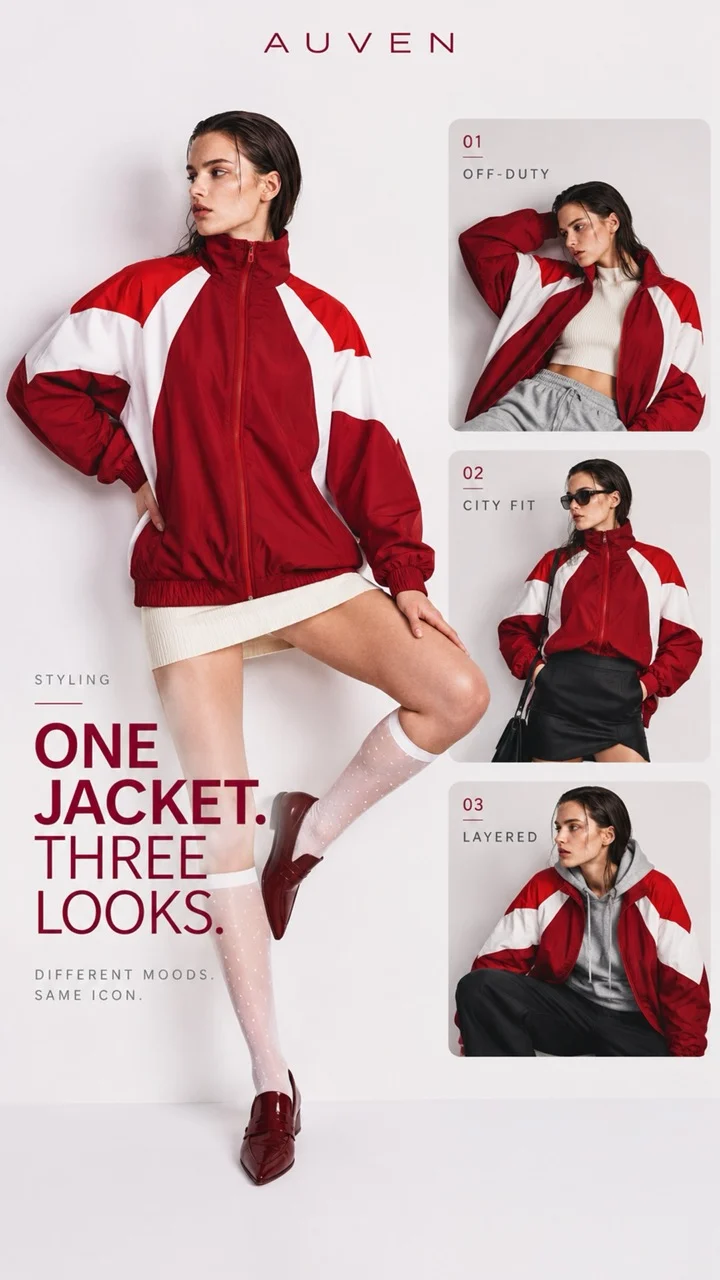 Styling ad: One jacket, three looks