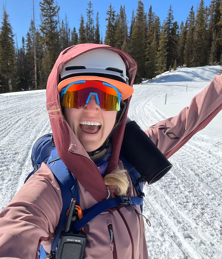 Person skiing