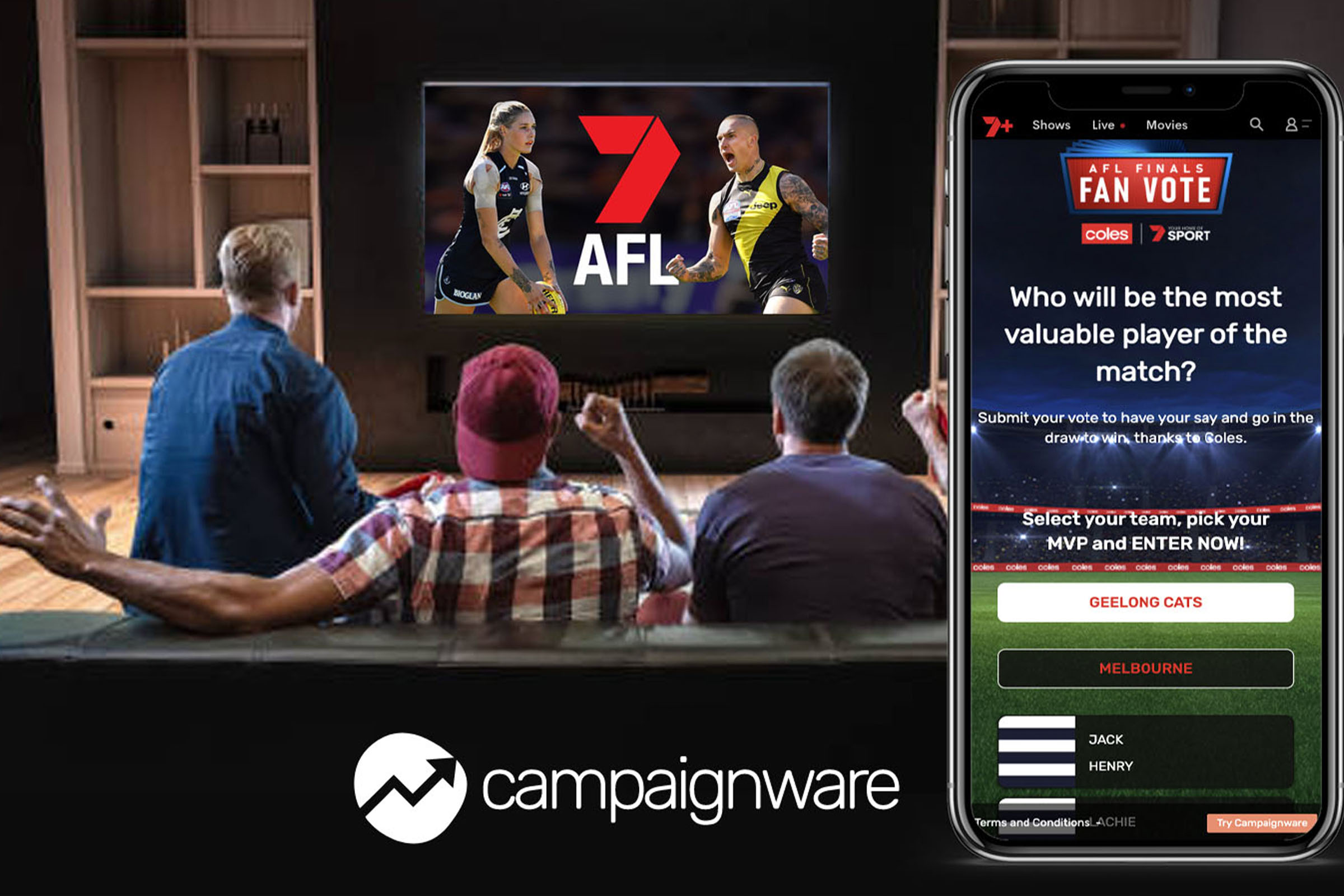 Campaignware, Seven West & Coles AFL Finals Campaign