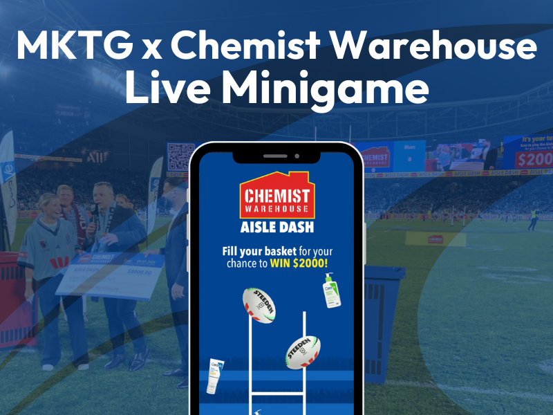 MKTG & Chemist Warehouse: State of Origin “Aisle Dash” Live Minigame