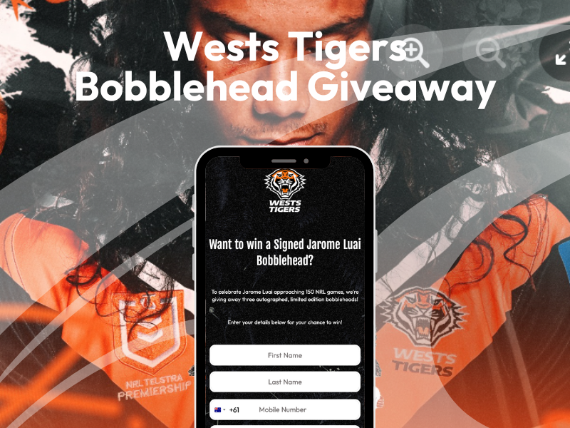 Wests Tigers Signed Bobblehead Giveaway