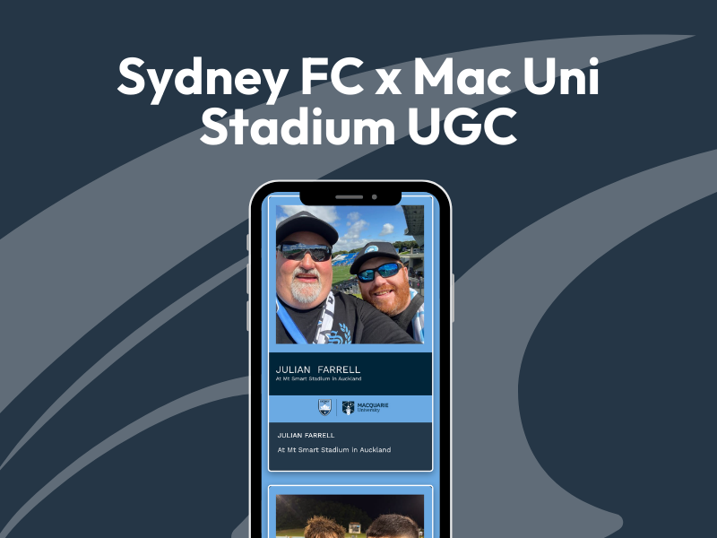 Sydney FC x Macquarie University Fan Cam UGC