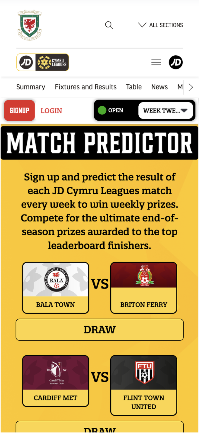 FA of Wales · JD Cymru Premier