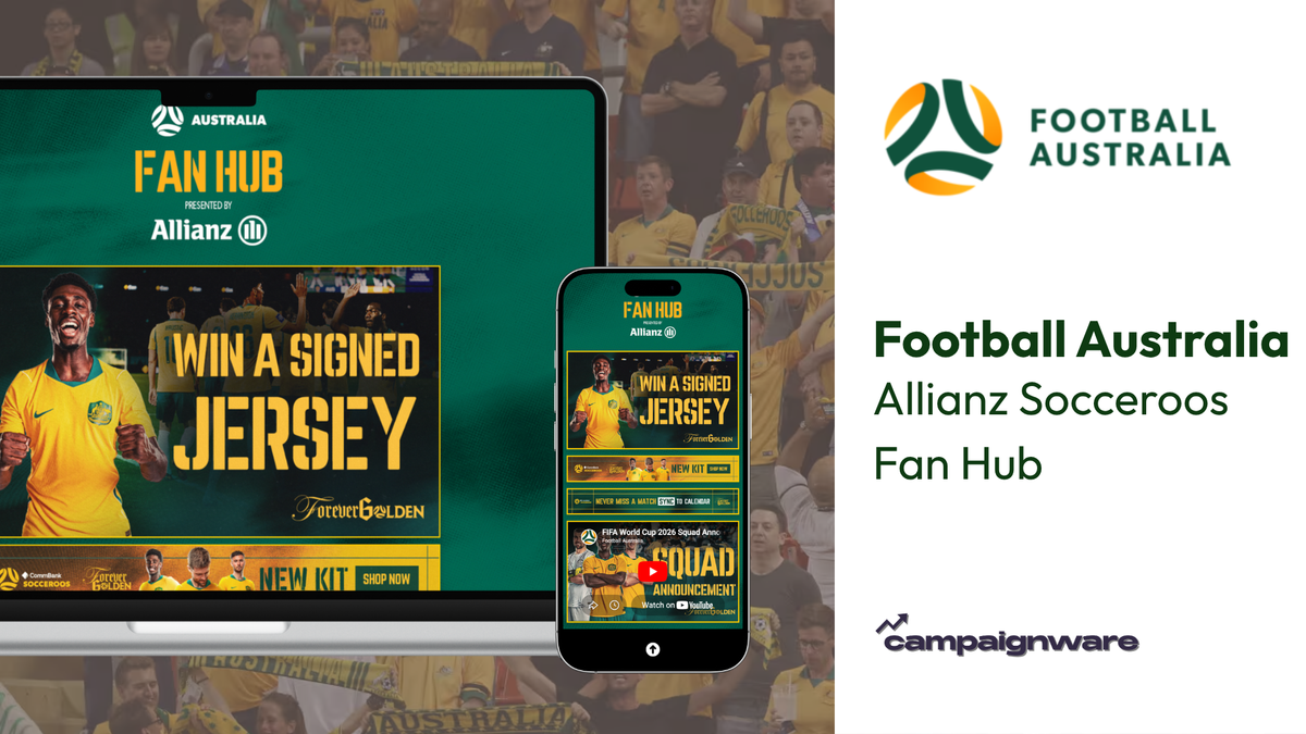Allianz Socceroos Fan Hub campaign by Football Australia