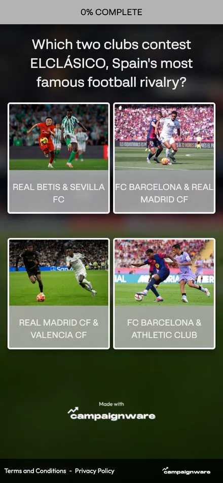 Trivia built for LALIGA