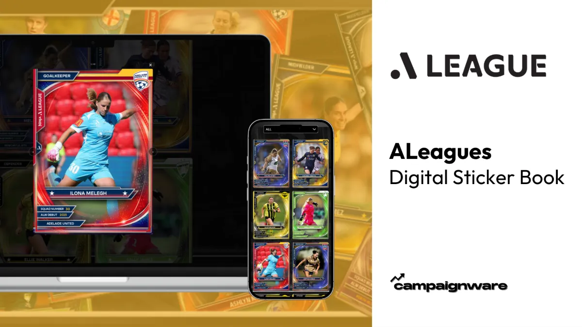 Digital Sticker Book campaign by A-Leagues Women's