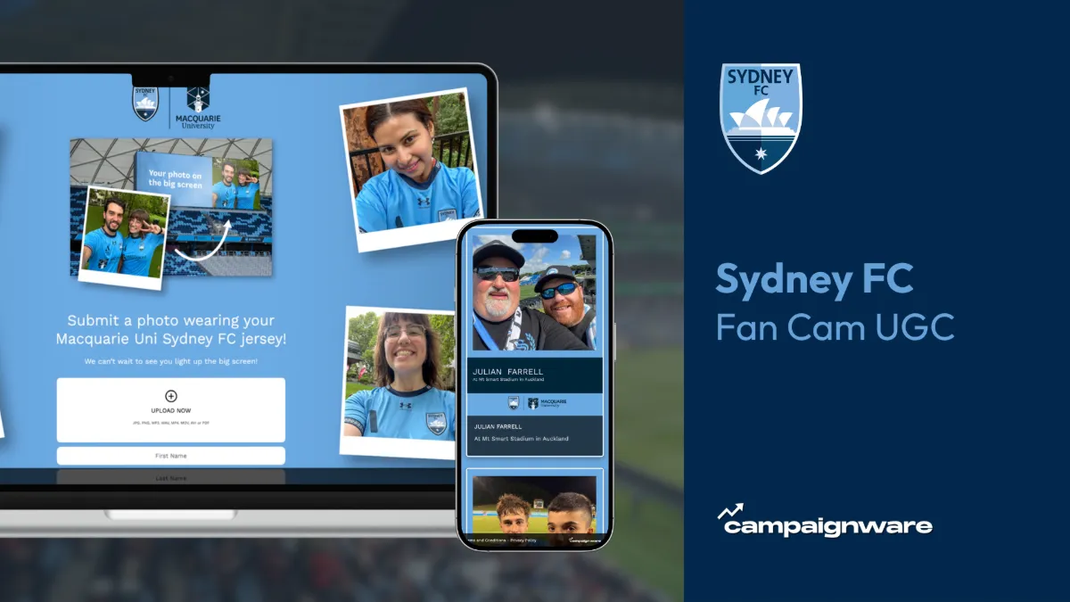 Fan Cam campaign by Sydney FC x Macquarie University