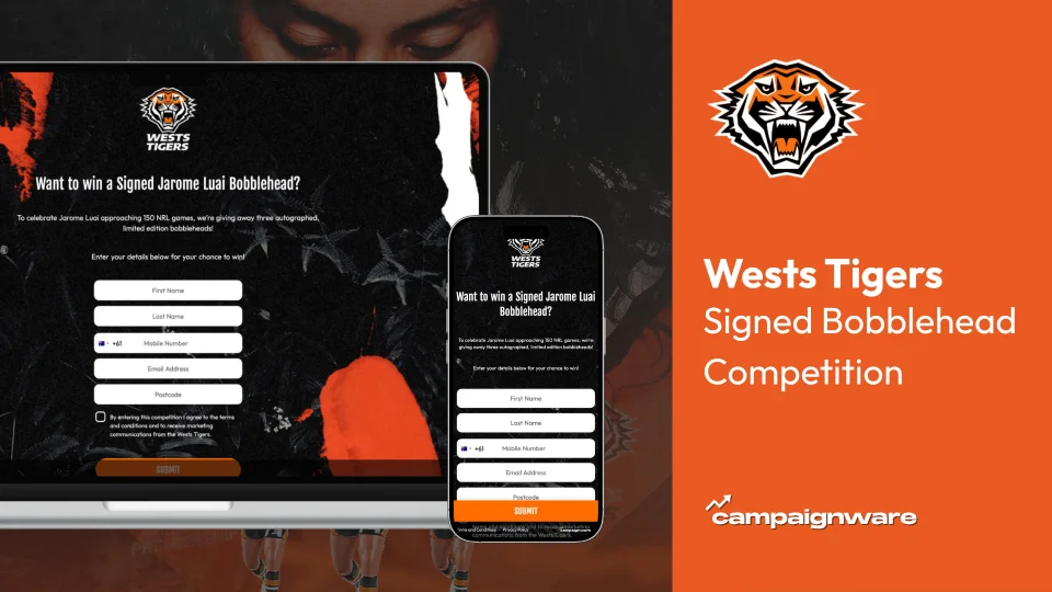 Signed Bobblehead Competition by Wests Tigers