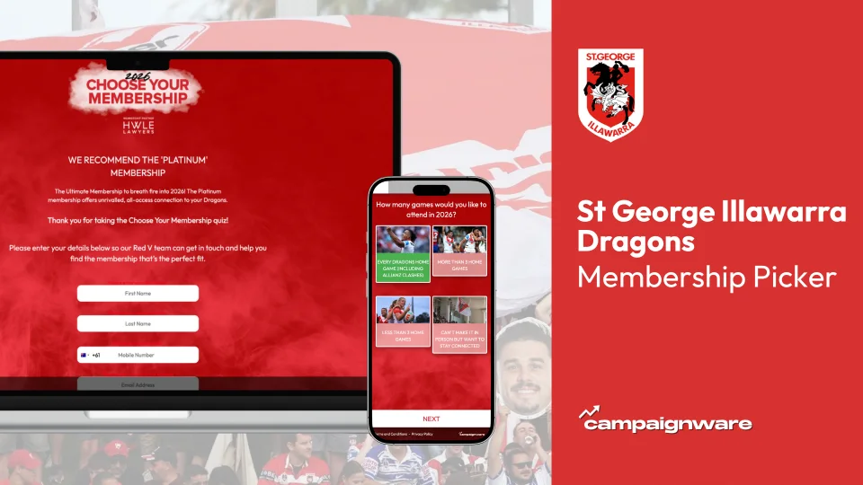 Red V Membership Picker by St George Illawarra Dragons