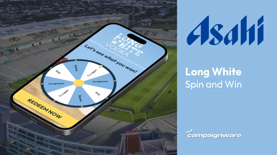 Long White Spin and Win by Asahi at Eden Park