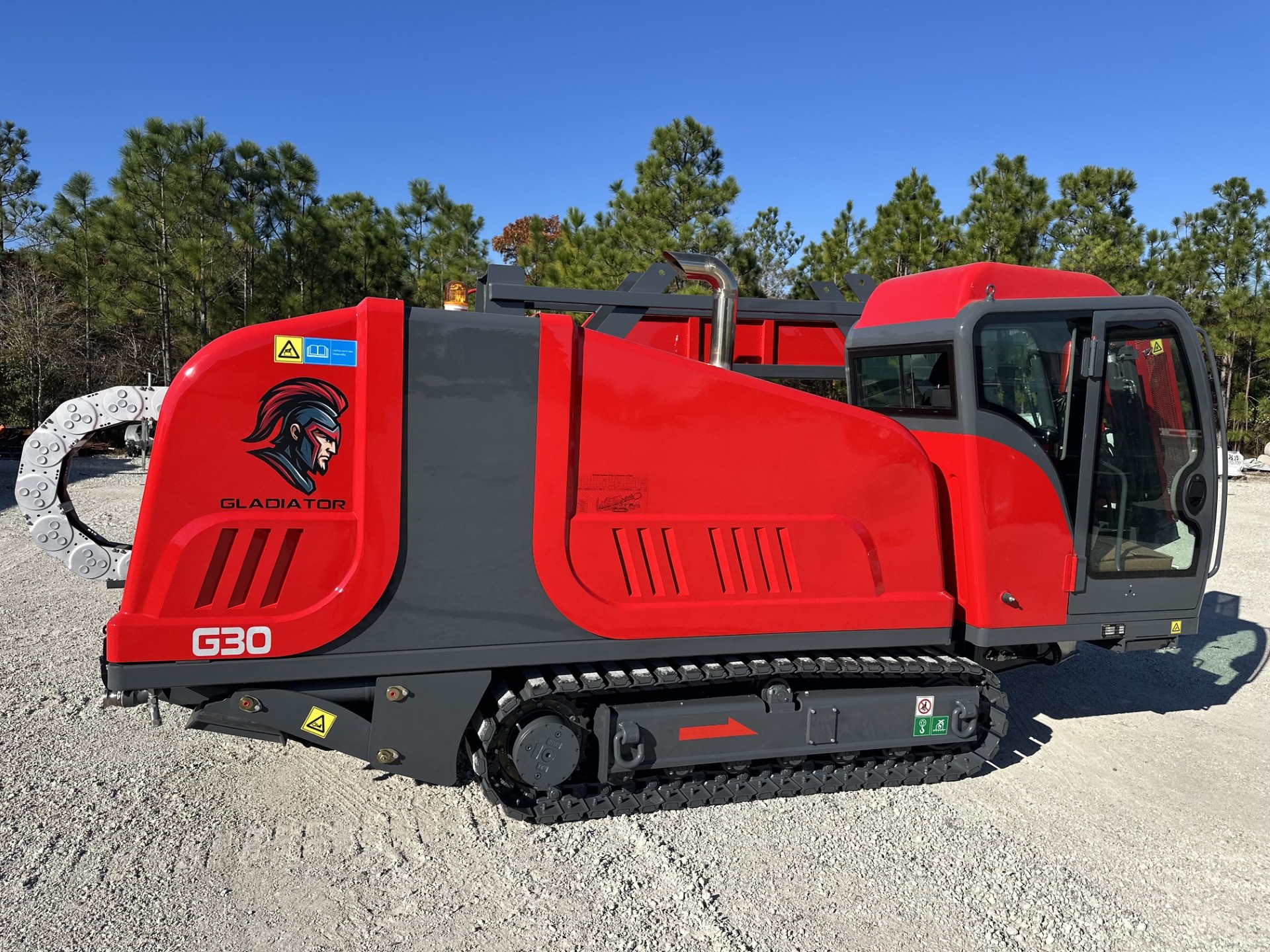 Gladiator G30 horizontal directional drill on a gravel lot