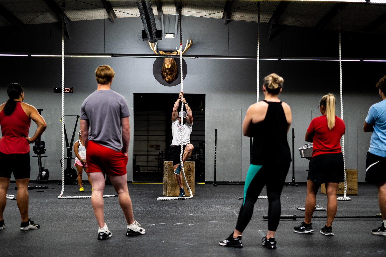 Compelled Fitness member training in the gym, available for members any time of day or night