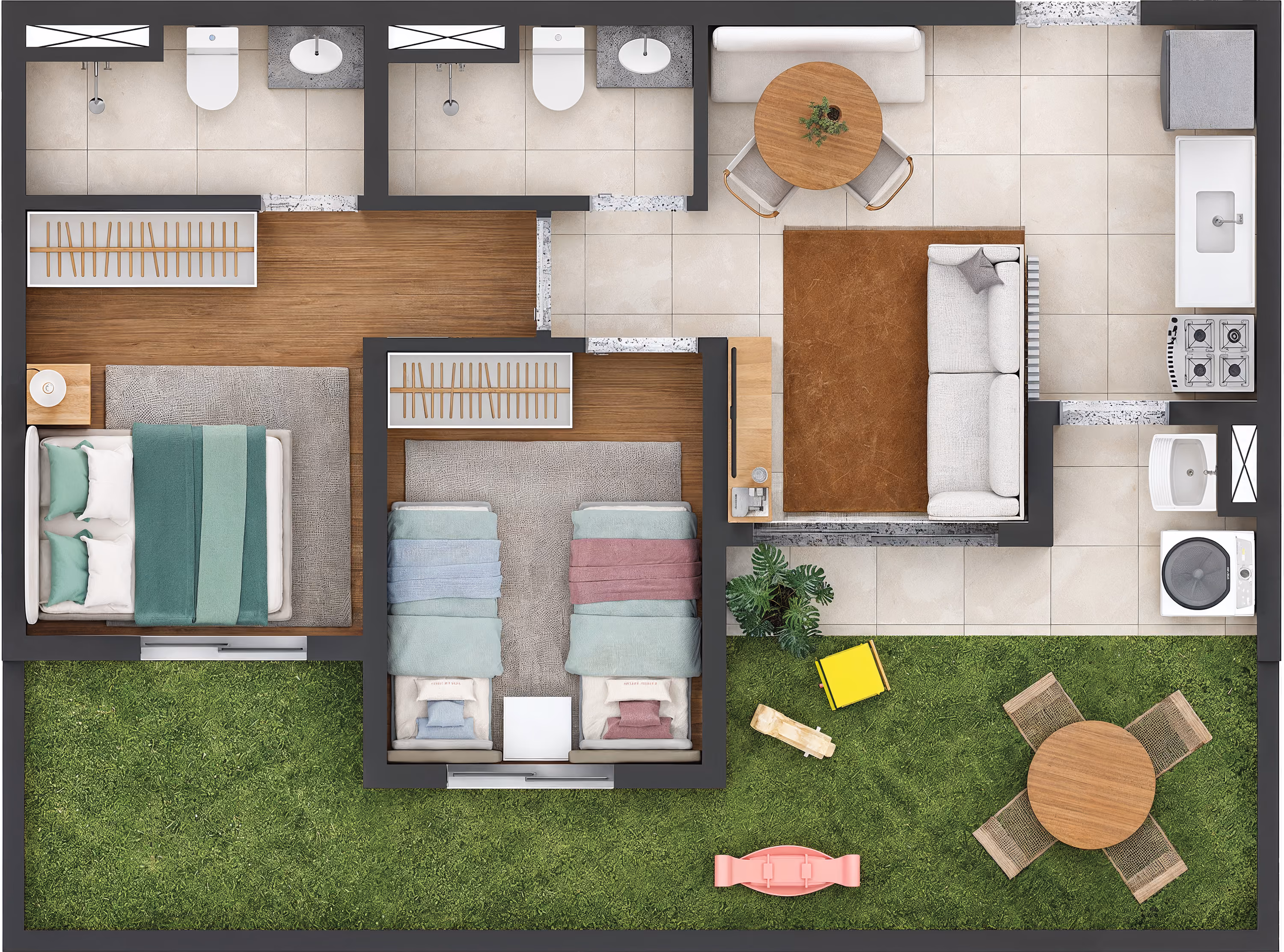 Planta garden 8 | tipo 2 (torre A)