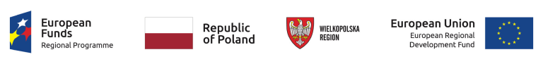 European Funds Regional Programme, Republic of Poland, Wielkopolska Region and European Union European Regional Development Fund logos
