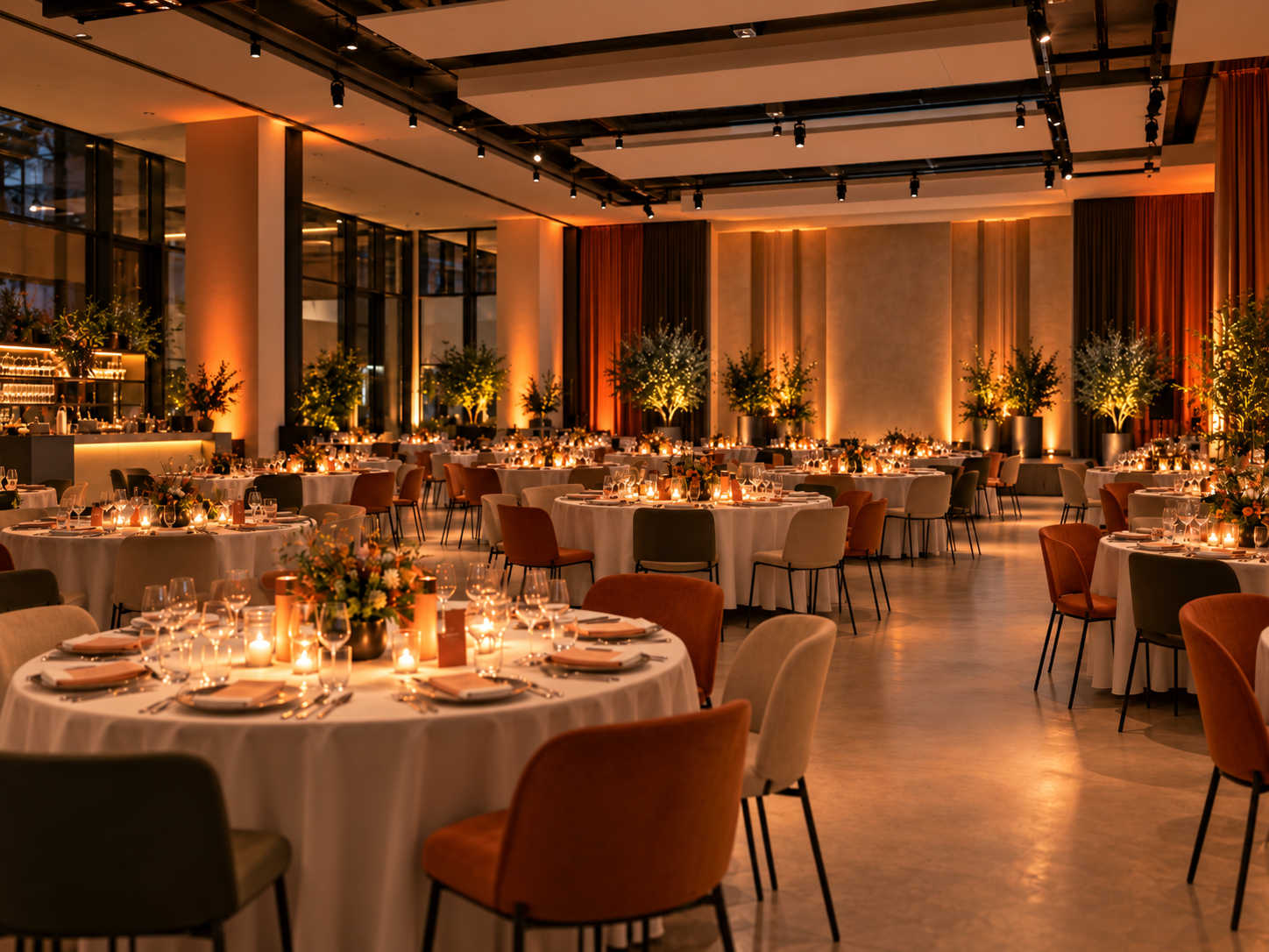 La salle d'un restaurant partenaire un soir de service