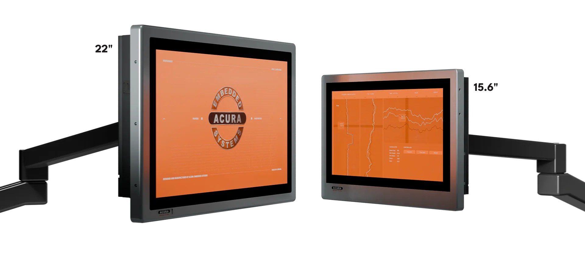 RoughNeck 22-inch and 15.6-inch side by side