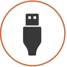 USB connector icon
