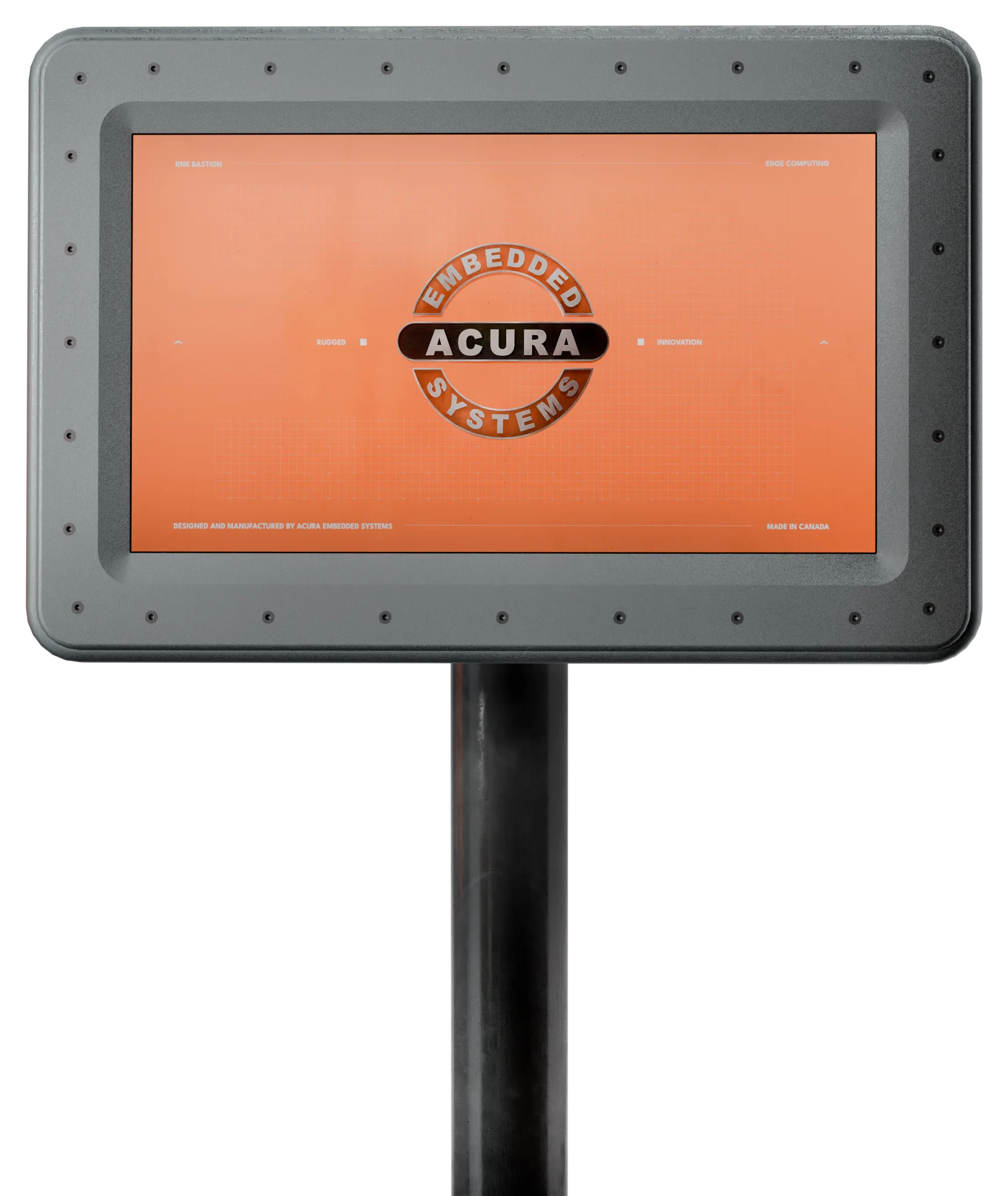 RNK Bastion Zone 1 HMI on a pole mount, front view