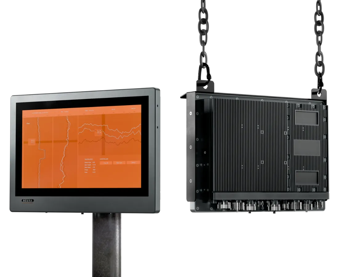 RoughNeck 15.6-inch, front and back, on a pole mount and chain mount