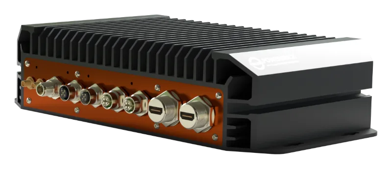 PowerBrick XS with sealed connectors, three-quarter view